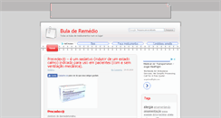 Desktop Screenshot of buladeremedio.com.br
